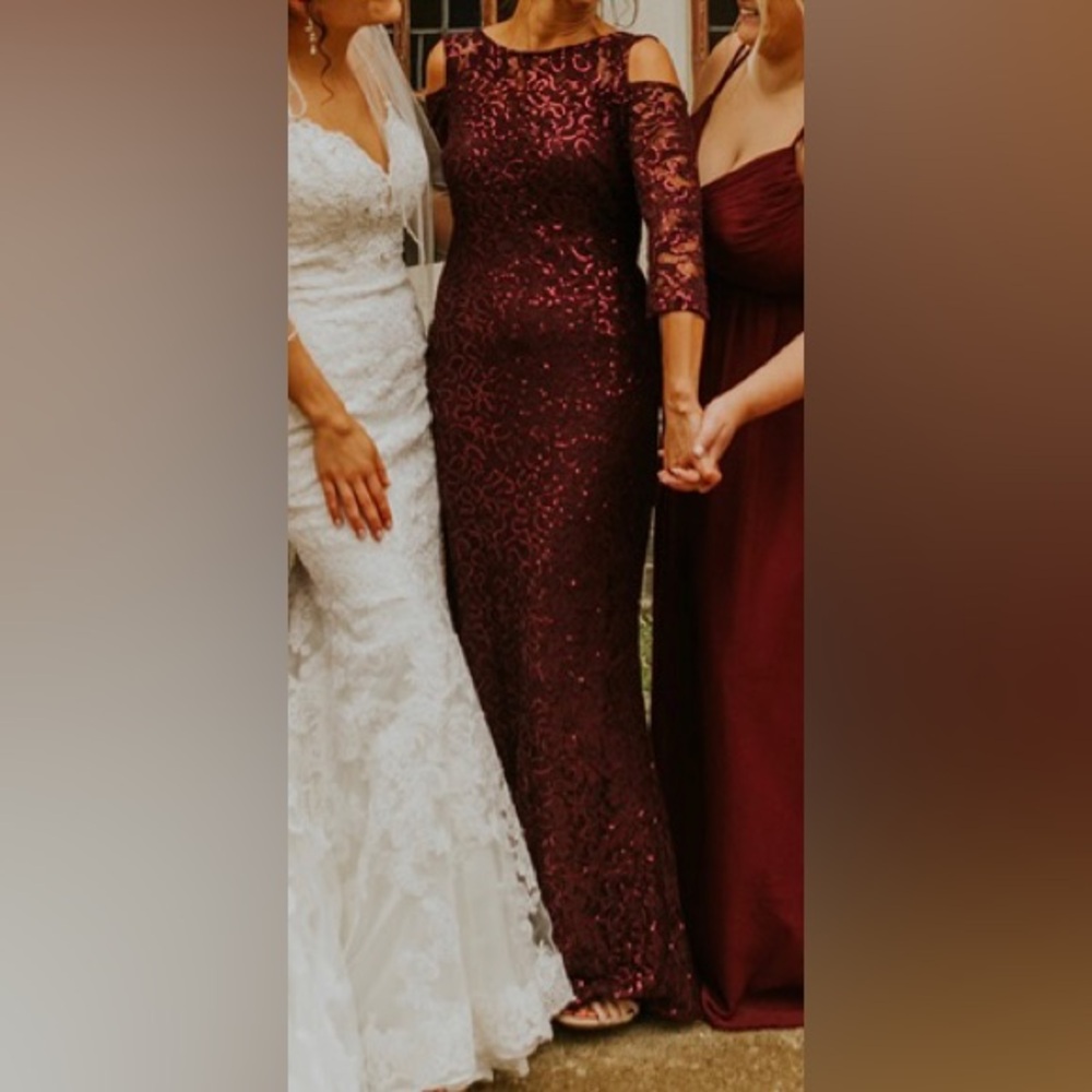 Maroon formal dress